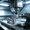 5-axis CNC machine machining titanium medical equipment precision components