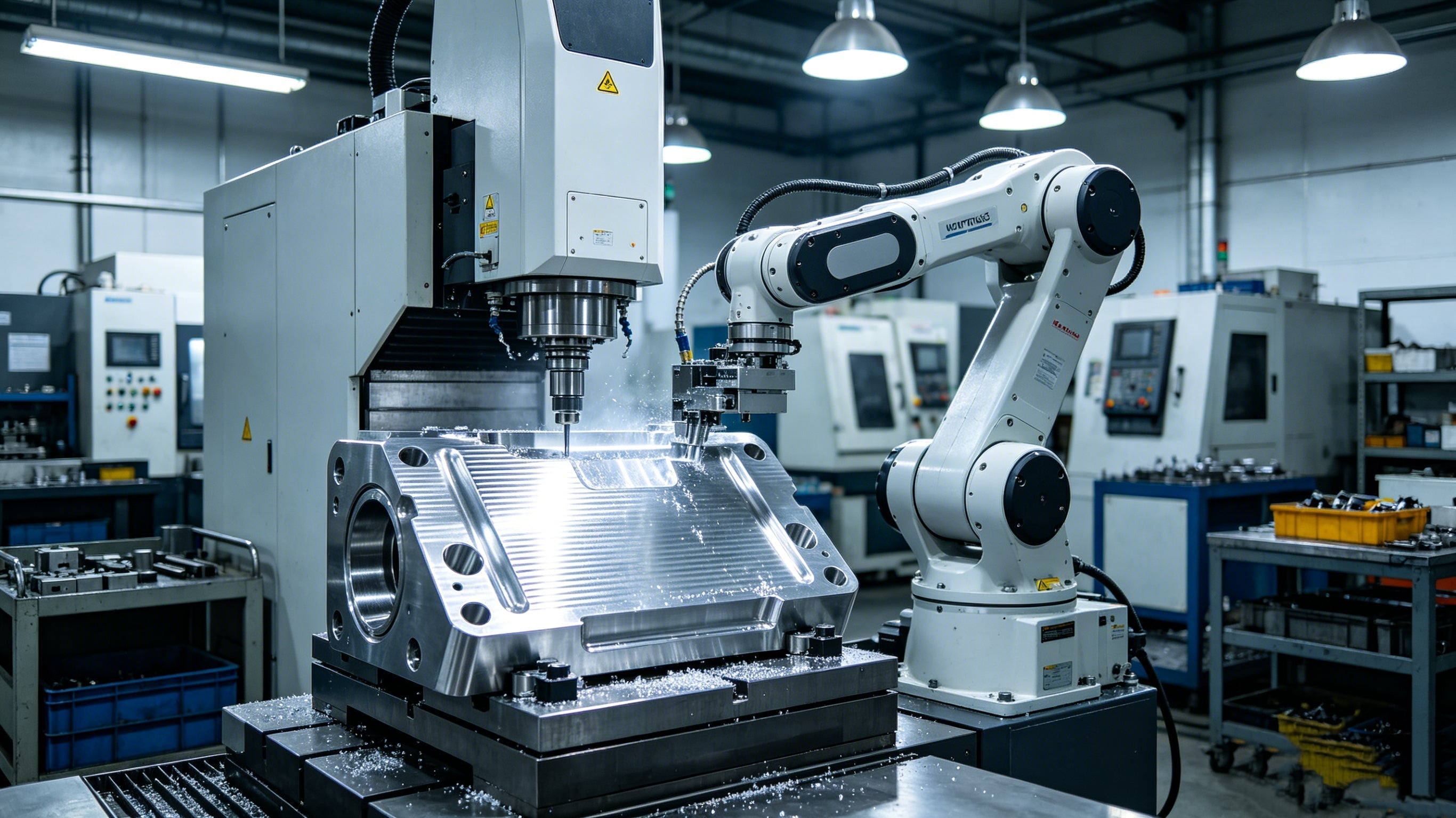 Custom Precision CNC Machining for Industrial Robot Components | Robotic Spare Parts Manufacturing