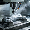 5-axis CNC machined aluminum EV suspension control arm prototype for vehicle testing