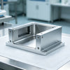 medical CNC machined housing with thin-wall enclosure features