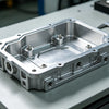 CNC machined 6061 aluminum EV motor housing prototype for electric vehicle powertrain research