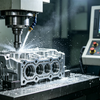 5-axis CNC machining billet aluminum automotive engine components
